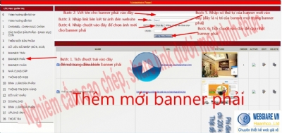 6. Banner phải: hướng dẫn thêm mới