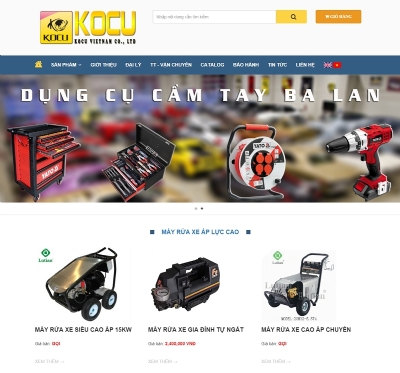 Thiết kế web giá rẻ công ty TNHH SXTM và XNK KOCU Việt Nam