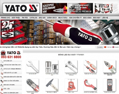 Thiết kế web giá rẻ đại diện phân phối độc quyền YATO