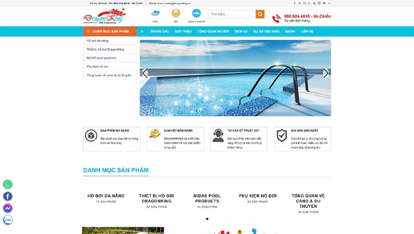 Thiết kế web giá rẻ dragonking.vn
