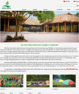 Thiết kế website DULICHSINHTHAIBANROM.COM