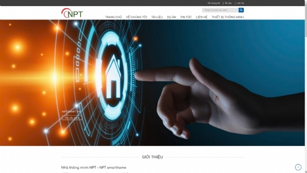 Thiết kế website giá rẻ nptsmart.vn