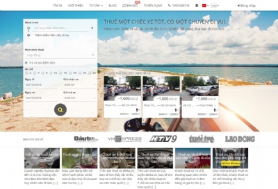 Thiết kế web giá rẻ công ty vận tải du lịch Bắc Á