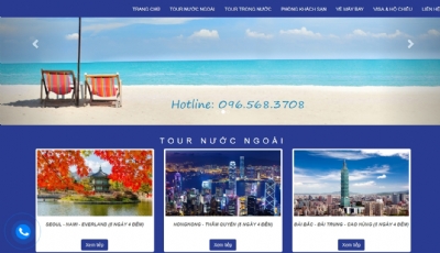 Thiết kế website giá rẻ VIETCHARMTOURIST.VN