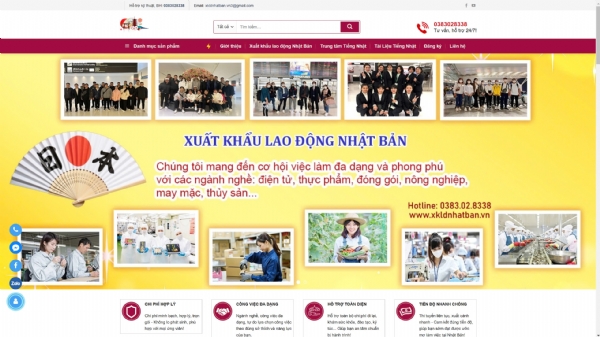 Thiết kế web giá rẻ xkldnhatban.vn